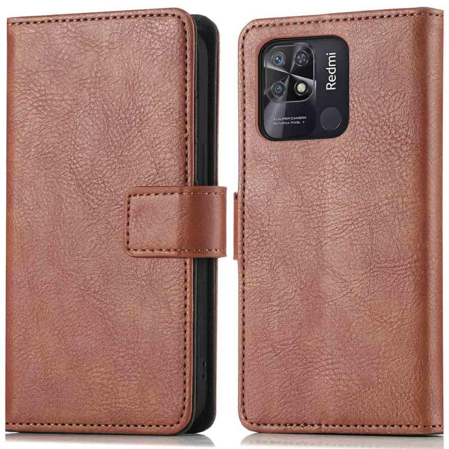 imoshion Luxe Bookcase voor de Xiaomi Redmi 10C - Bruin Bruin