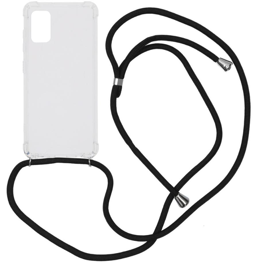 imoshion Backcover met koord voor de Samsung Galaxy A41 - Zwart Transparant