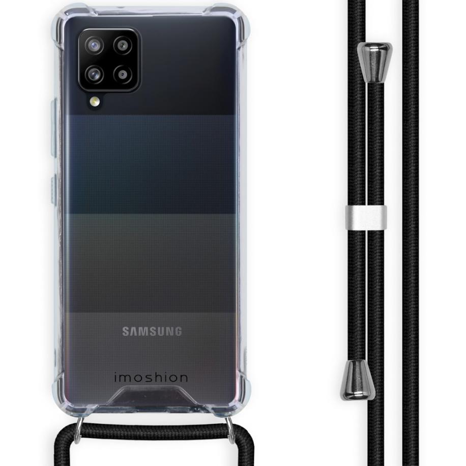 imoshion Backcover met koord voor de Samsung Galaxy A42 - Zwart Transparant