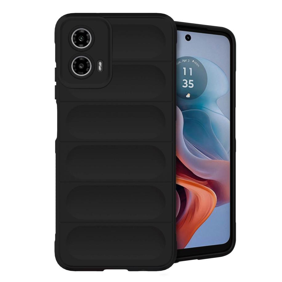 imoshion EasyGrip Backcover voor de Motorola Moto G34 - Zwart Zwart