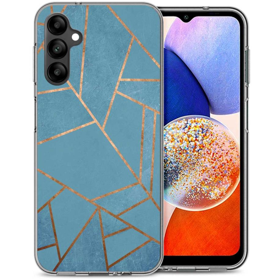 imoshion Design hoesje voor de Samsung Galaxy A14 (5G/4G) - Blue Graphic Multicolor