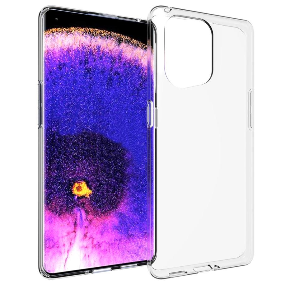Accezz Clear Backcover voor de Oppo Find X5 5G - Transparant Transparant