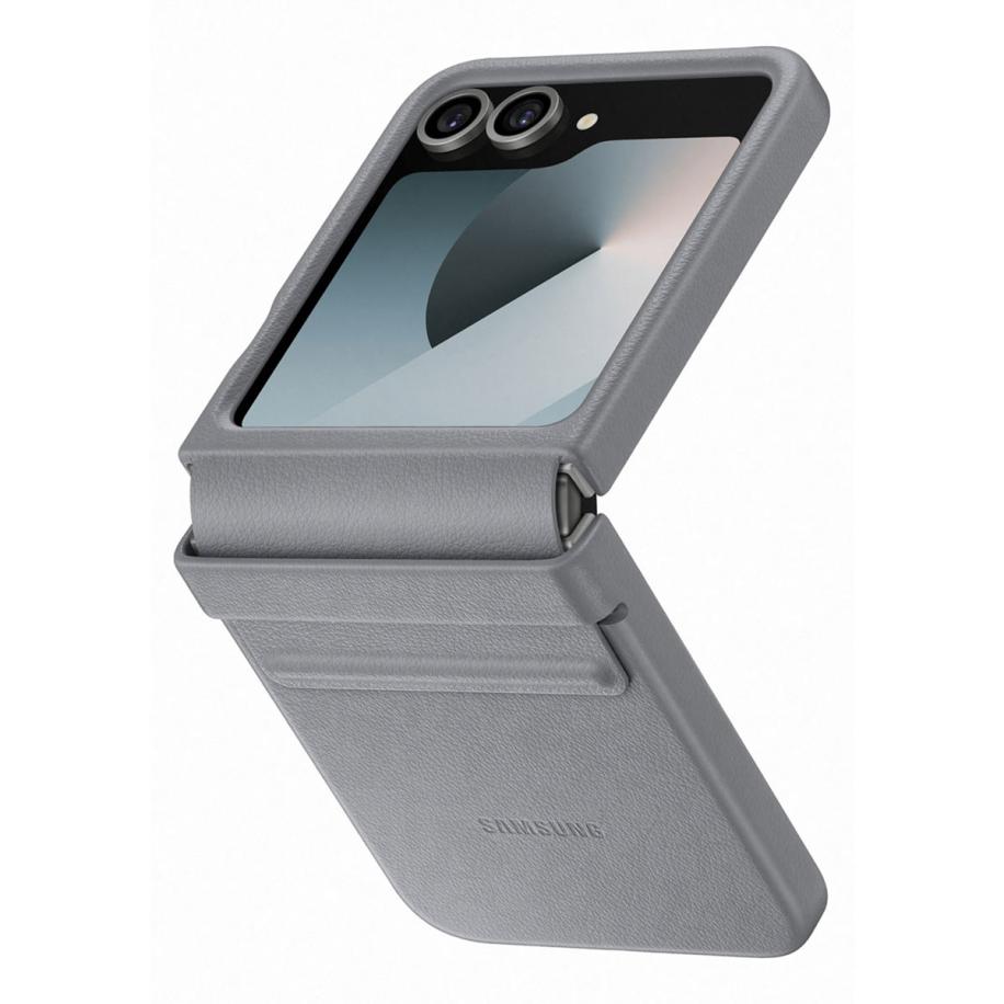 Originele KindSuit Vegan Leather Case voor de Samsung Galaxy Z Flip 6 / Flip 7 FE - Gray Grijs