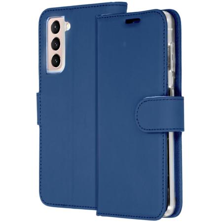 Accezz Wallet Softcase Bookcase voor de Samsung Galaxy S21 - Donkerblauw