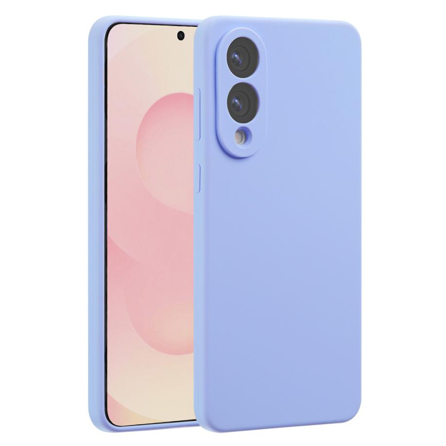 Accezz Liquid Silicone Backcover met MagSafe voor de Samsung Galaxy S25 Edge - Paars Paars