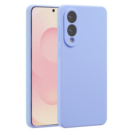 Accezz Liquid Silicone Backcover met MagSafe voor de Samsung Galaxy S25 Edge - Paars