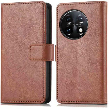 imoshion Luxe Bookcase voor de OnePlus 11 - Bruin