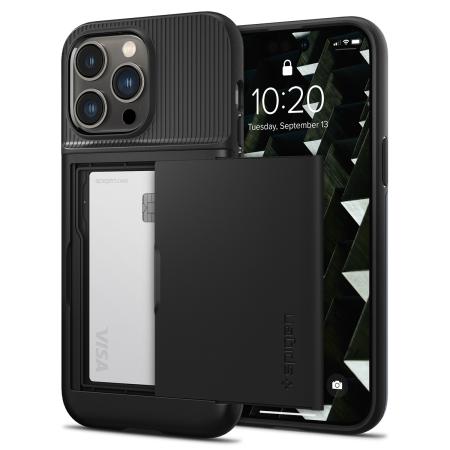 Spigen Slim Armor CS Backcover voor de Apple iPhone 14 Pro - Zwart