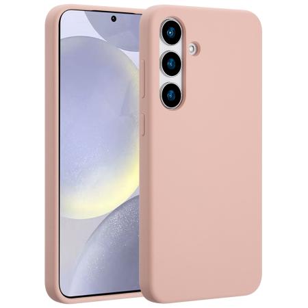 Accezz Liquid Silicone Backcover met MagSafe voor de Samsung Galaxy S25 Plus - Roze