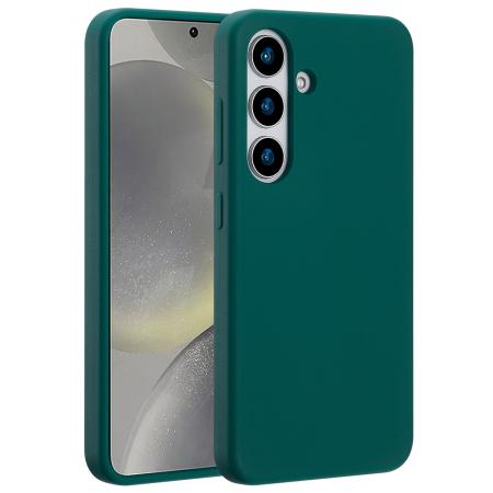 Accezz Liquid Silicone Backcover met MagSafe voor de Samsung Galaxy S25 - Forest Green