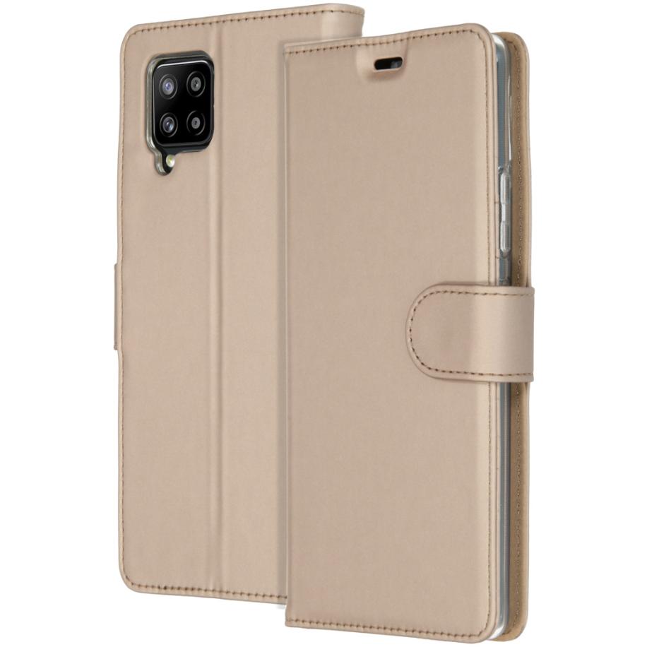 Accezz Wallet Softcase Bookcase voor de Samsung Galaxy A42 - Goud Goud