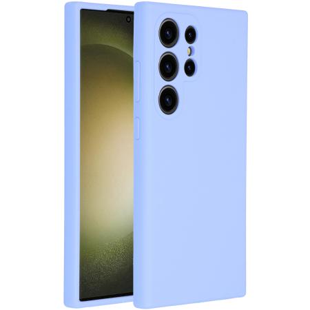 Accezz Liquid Silicone Backcover voor de Samsung Galaxy S24 Ultra - Paars