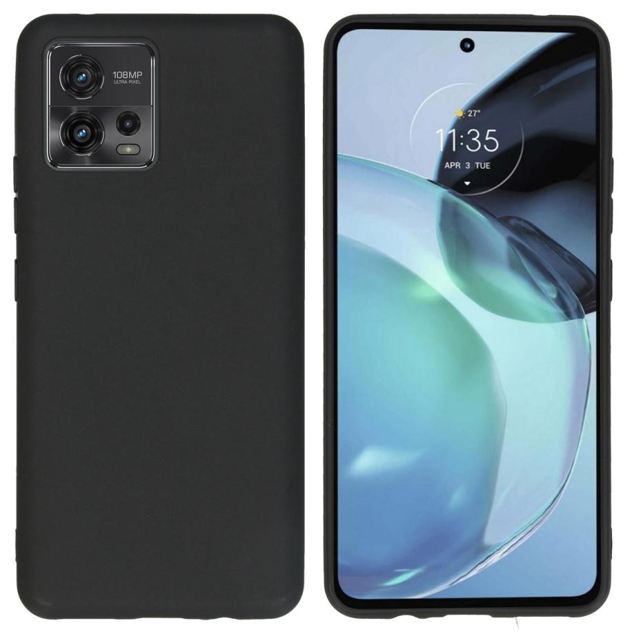 imoshion Color Backcover voor de Motorola Moto G72 - Zwart Zwart