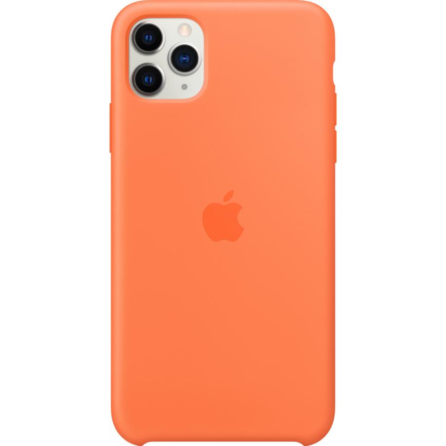 Silicone Backcover voor de Apple iPhone 11 Pro Max - Vitamin C Oranje
