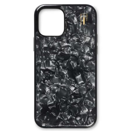 iDeal of Sweden Pearlized Case voor de Apple iPhone 12 (Pro) - Zwart