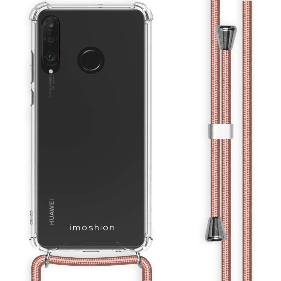 imoshion Backcover met koord voor de Huawei P30 Lite - Rosé Goud Transparant