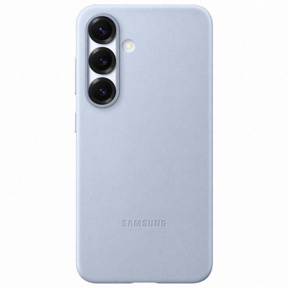 Originele KindSuit Vegan Leather Case voor de Samsung Galaxy S25 - Lichtblauw Blauw