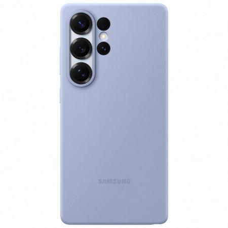 Originele Silicone Backcover voor de Samsung Galaxy S25 Ultra - Lichtblauw