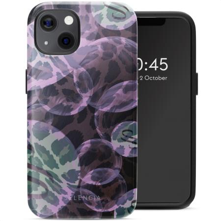 Selencia Vivid Backcover met MagSafe voor de Apple iPhone 13 - Leo Bubble Green