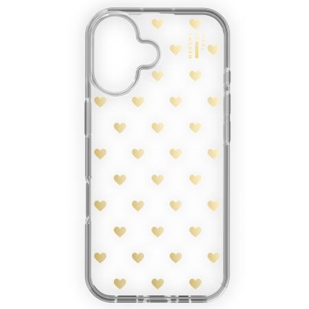 iDeal of Sweden Mirror Case voor de Apple iPhone 16 - Golden Hearts