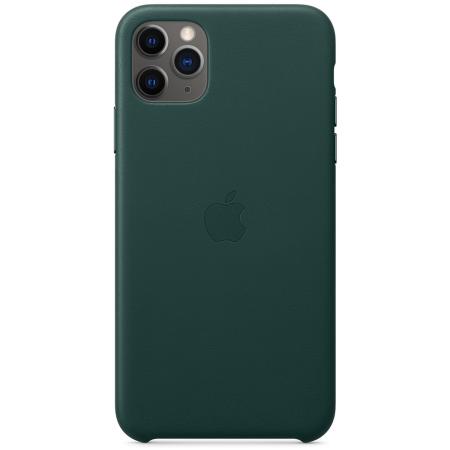Leather Backcover voor de Apple iPhone 11 Pro Max - Forest Green