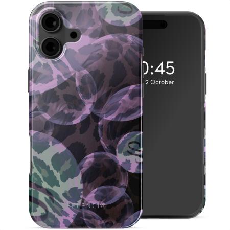 Selencia Vivid Backcover met MagSafe voor de Apple iPhone 16 - Leo Bubble Green