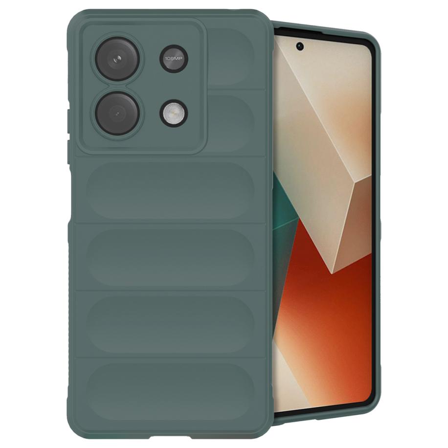 imoshion EasyGrip Backcover voor de Xiaomi Redmi Note 13 (5G) - Donkergroen Groen