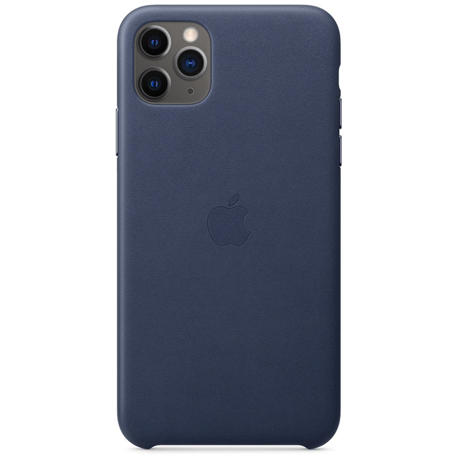 Leather Backcover voor de Apple iPhone 11 Pro Max - Midnight Blue Blauw
