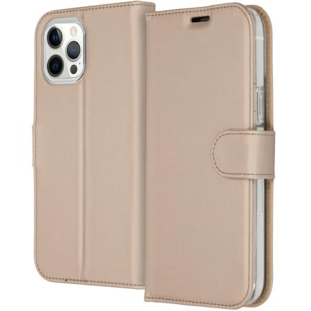 Accezz Wallet Softcase Bookcase voor de Apple iPhone 12 Pro Max - Goud