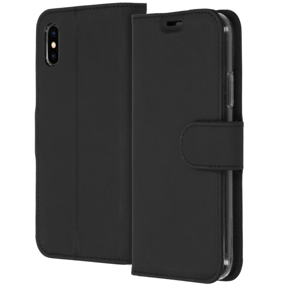 Accezz Wallet Softcase Bookcase voor de Apple iPhone X / Xs - Zwart Zwart