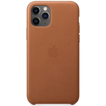 Leather Backcover voor de Apple iPhone 11 Pro - Saddle Brown