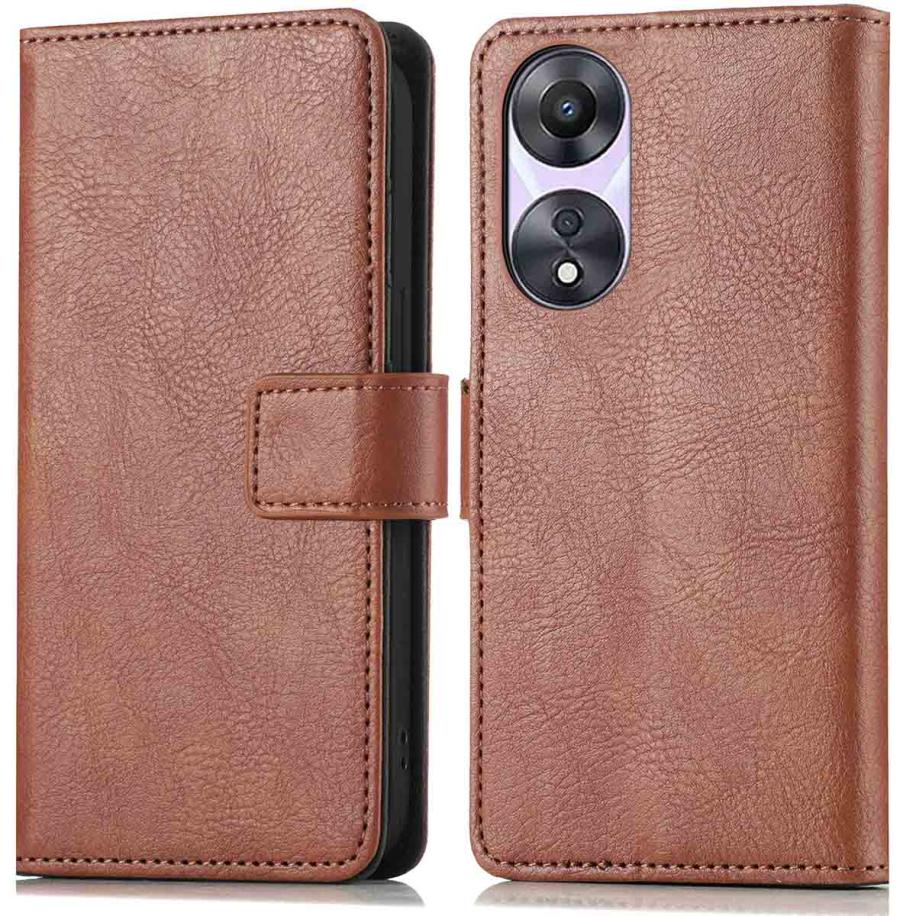 imoshion Luxe Bookcase voor de Oppo A58 - Bruin Bruin