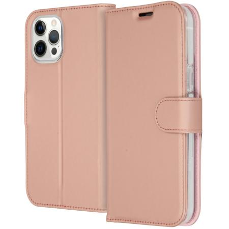 Accezz Wallet Softcase Bookcase voor de Apple iPhone 12 Pro Max - Rosé Goud