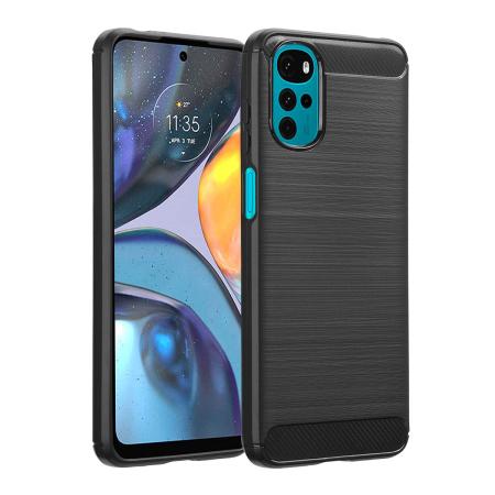 imoshion Brushed Backcover voor de Motorola Moto G22 - Zwart