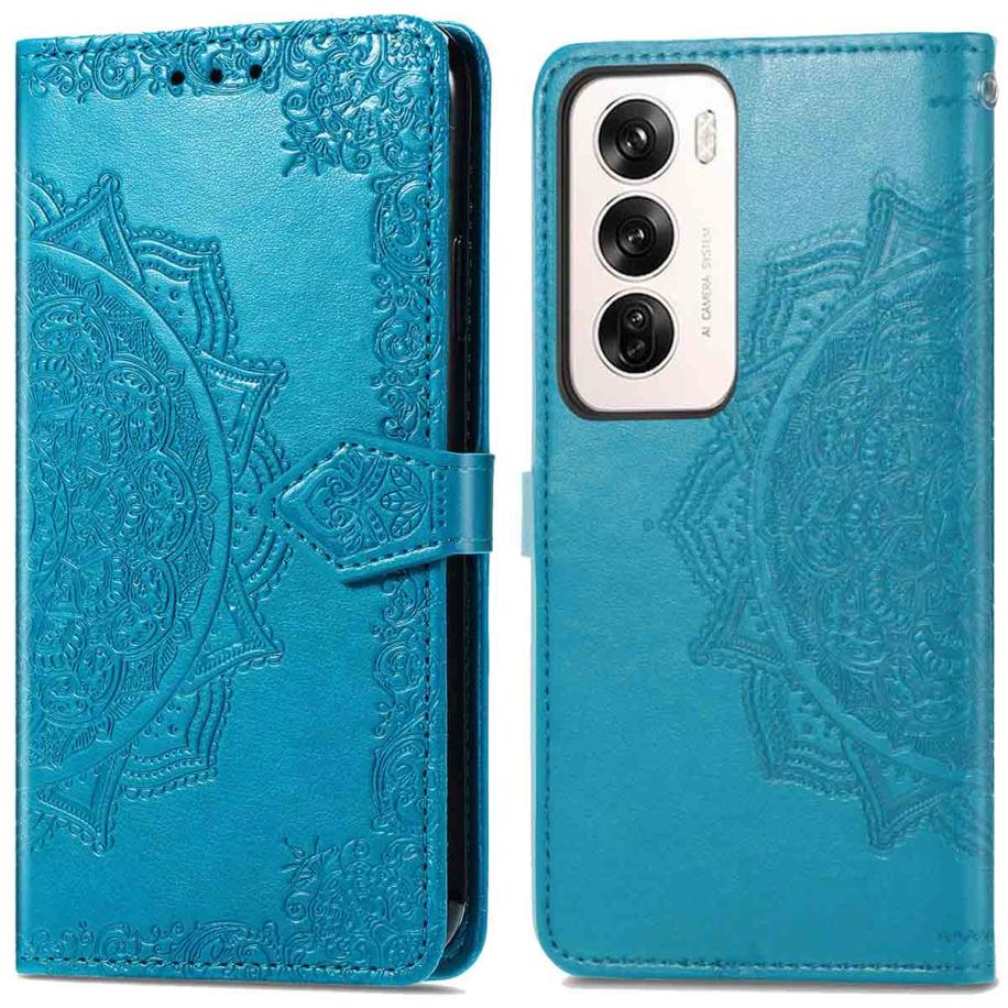 imoshion Mandala Bookcase voor de Oppo Reno 12 Pro - Turquoise Blauw