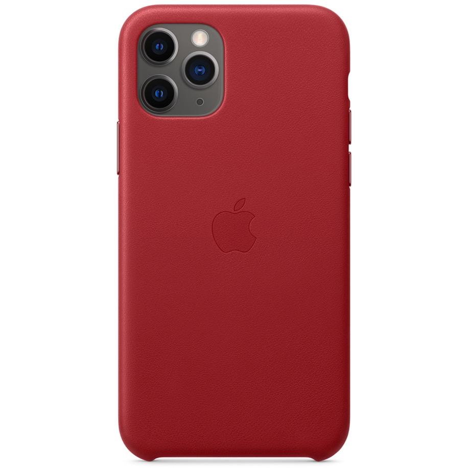Leather Backcover voor de Apple iPhone 11 Pro - Red Rood