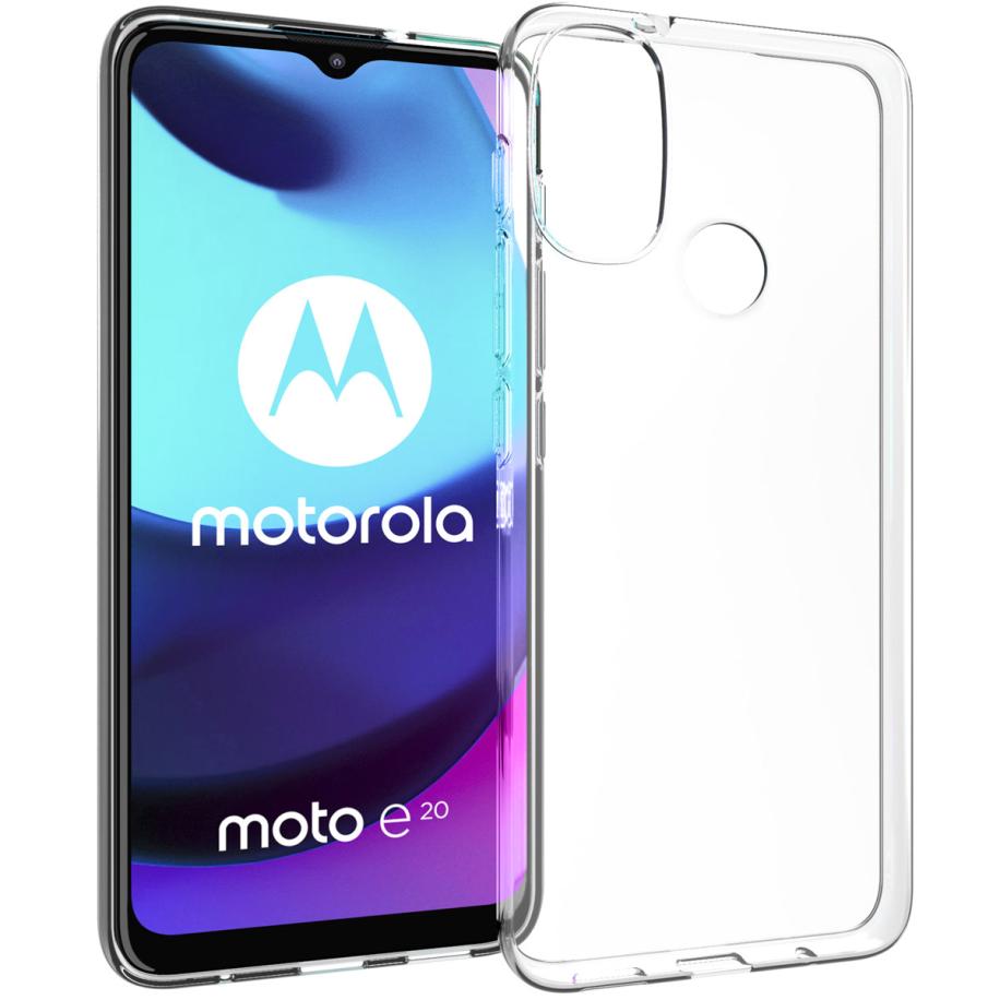 Accezz Clear Backcover voor de Motorola Moto E20 - Transparant Transparant
