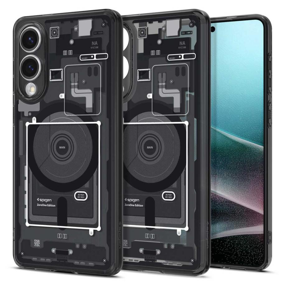 Spigen Ultra Hybrid Zero One MagFit Backcover voor de Samsung Galaxy S25 Edge - Zwart Zwart