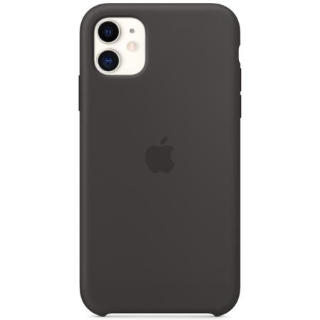 Silicone Backcover voor de Apple iPhone 11 - Zwart