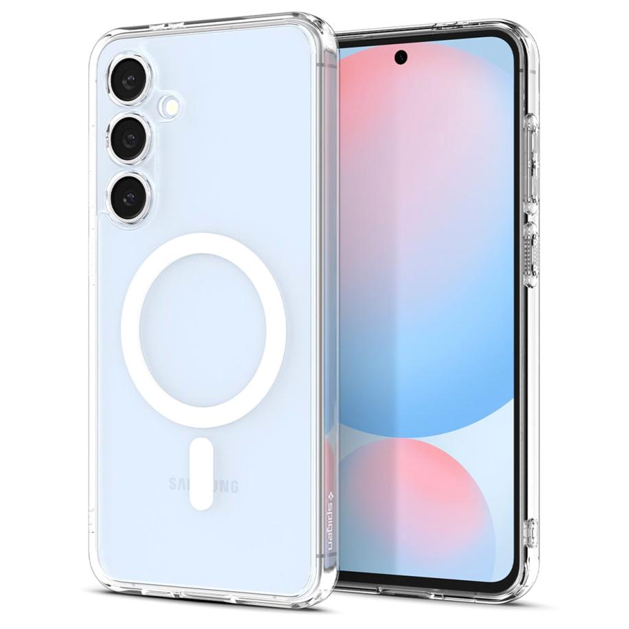 Spigen Ultra Hybrid Backcover MagSafe voor de Samsung Galaxy S24 FE - White Wit