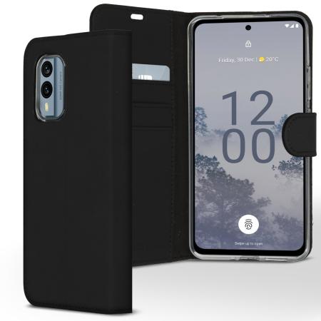 Accezz Wallet Softcase Bookcase voor de Nokia X30 - Zwart