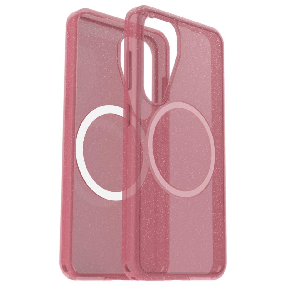 OtterBox Symmetry Clear Backcover MagSafe voor de Samsung Galaxy S25 - Thimbleberry Roze