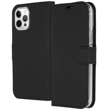 Accezz Wallet Softcase Bookcase voor de Apple iPhone 12 Pro Max - Zwart
