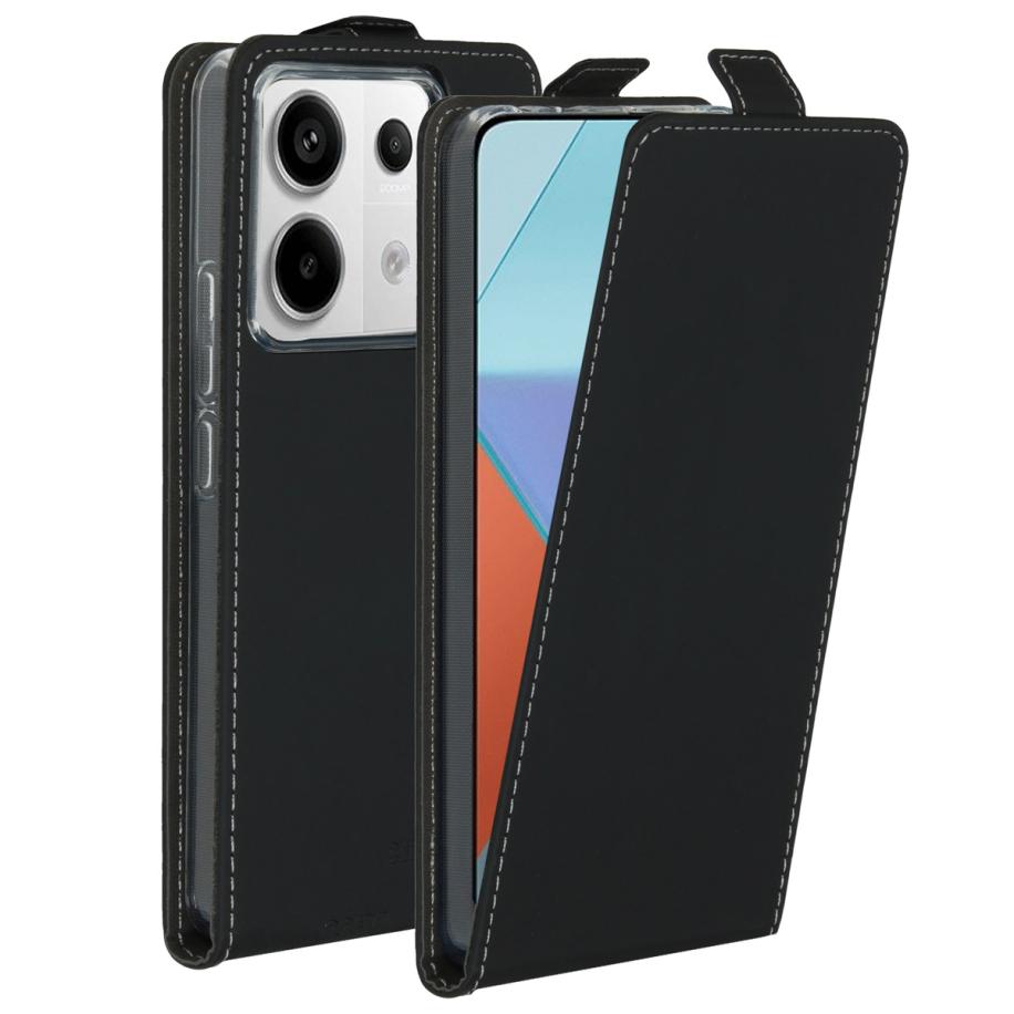 Accezz Flipcase voor de Xiaomi Redmi Note 13 Pro (5G) / Poco X6 - Zwart Zwart