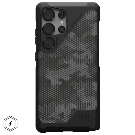 UAG Metropolis LT MagSafe Backcover voor de Samsung Galaxy S25 Ultra - Micro Hex Camo Graphite