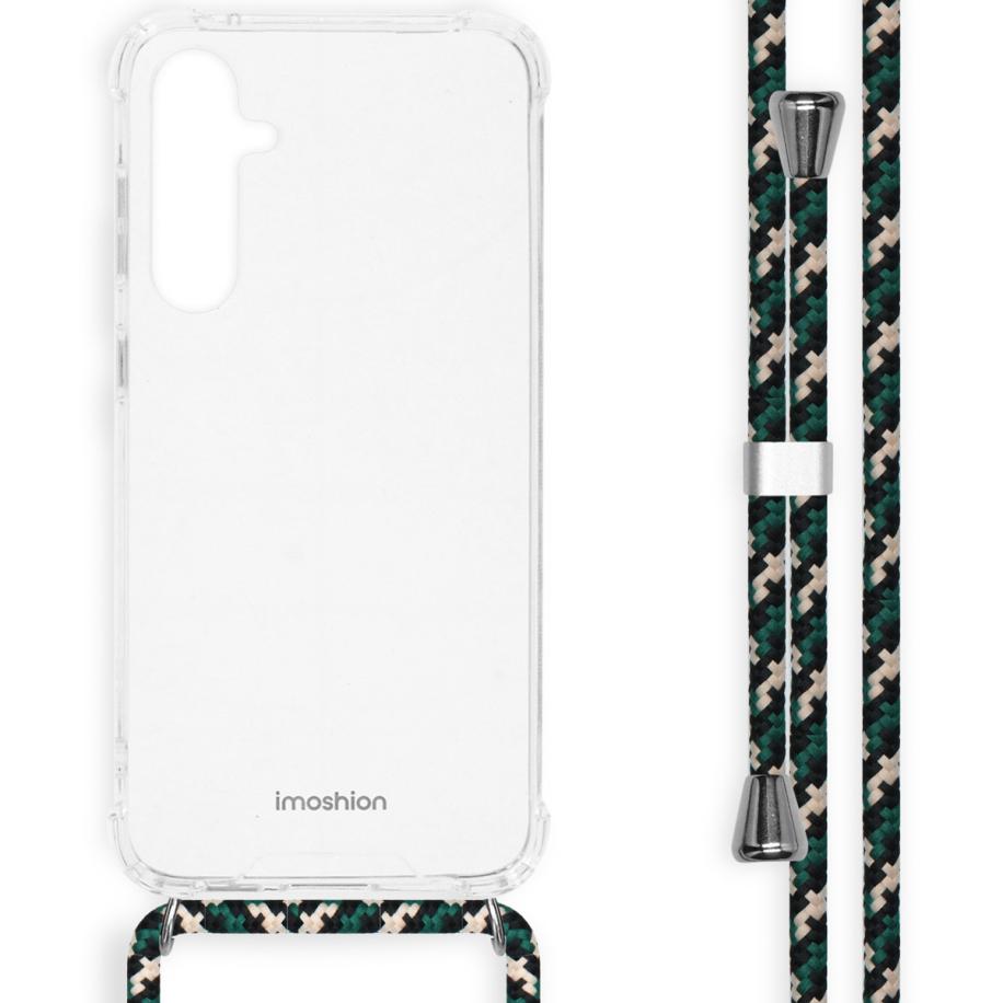 imoshion Backcover met koord voor de Samsung Galaxy S23 FE - Green Multi Color Transparant