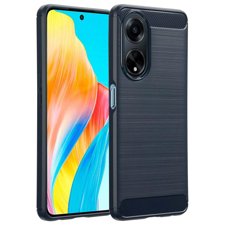 imoshion Brushed Backcover voor de Oppo A98 - Donkerblauw Blauw