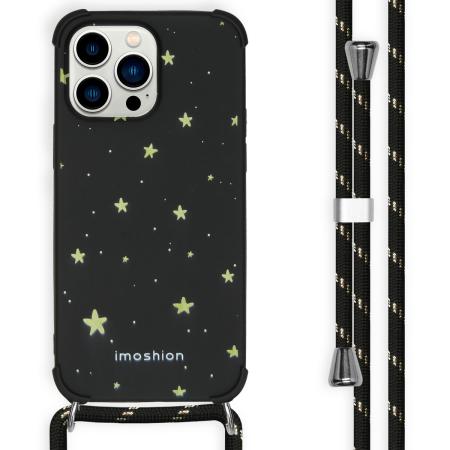 imoshion Design hoesje met koord voor de iPhone 14 Pro Max - Stars Gold