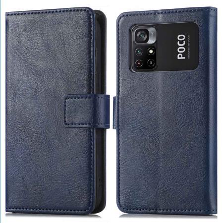 imoshion Luxe Bookcase voor de Xiaomi Poco M4 Pro 5G - Donkerblauw