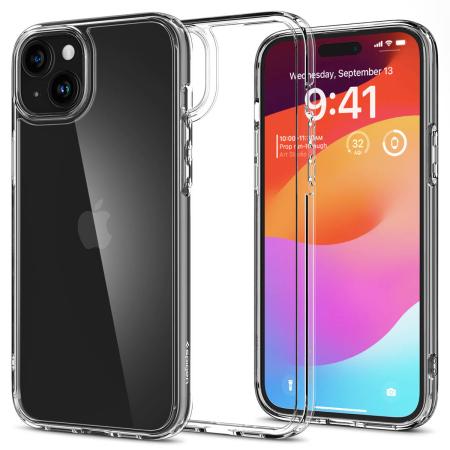 Spigen Ultra Hybrid Backcover voor de Apple iPhone 15 - Crystal Clear